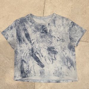 Lululemon Train Blue Tie Dye Short Sleeve Tee